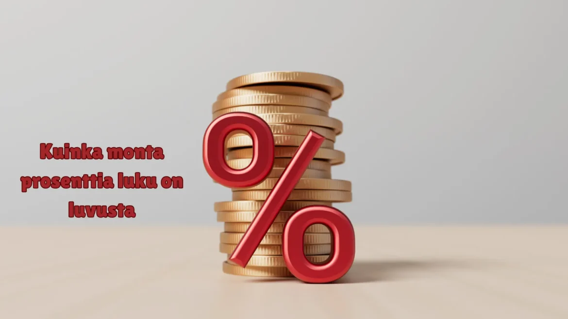 kuinka monta prosenttia luku on luvusta